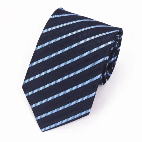 Classic Blue Black Necktie Men Business Formal Wedding Tie 8cm Stripe Plaid Neck Ties Fashion Shirt Dress Accessories - Image 3