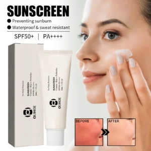 SPF50+ Sunscreen Korean Rice Probiotic Solar Blocker Skin Whitening Cream Anti UV Sun Block Facial Mild Moisturizer Serum 50ml