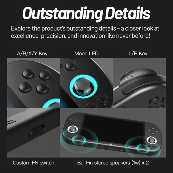 Trimui Smart Pro Handheld Game Console – 4.96" IPS Screen, Linux System, RGB Lighting, Retro Video Game Player - Image 3