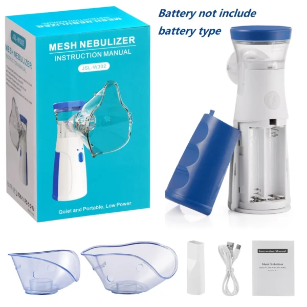 Medical Silent Mesh Nebulizer Handheld Asthma Ultrasonic Inhaler Atomizer For Adults Children Health Care Mini Healthy Humidifie - Image 2
