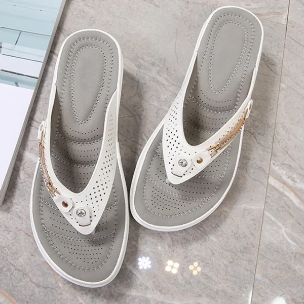 Women's Soft Cushion Flip Flops Thong Sandals Slippers Casual Orthotics Sandals - Image 4