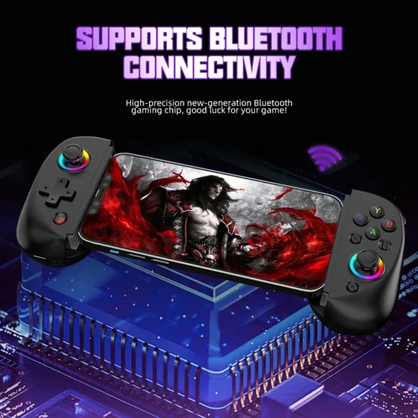 Bluetooth-Compatible Android Gamepad – Telescopic Tablet Game Controller for PC, PS4, Switch, iOS Mobile - Image 3