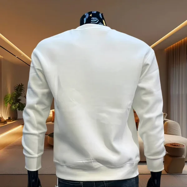 2025 Spring Autumn New Men's Hoodies Casual Sweatshirts Men Hoodies O Neck Pullover Streetwear Solid Tops Fashion Men Hoodies - Image 4