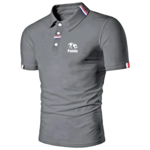 2025 New Summer Collection Men's Casual Fashion Printed Short-Sleeved Polo Shirt