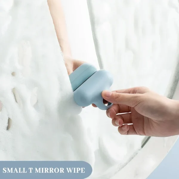 Bathroom Mirror Cleaner Holder Hook Kitchen Window Cleaner Car Glass Shower Defogging Squeegee Window Glass Wiper Scraper