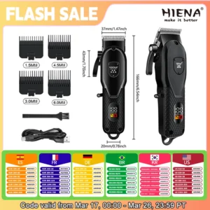 HIENA hair clipper Shaver Professional electric scissors push Barber shop hair trimmers Hair cutting machine trimmer for men