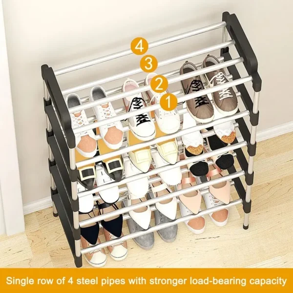 3-7Floor Simple Shoe Rack Multi Layer Dustproof Household Doorstep Shoe Cabinet Storage Space Saving Assembly Of Small Shoe Rack - Image 2