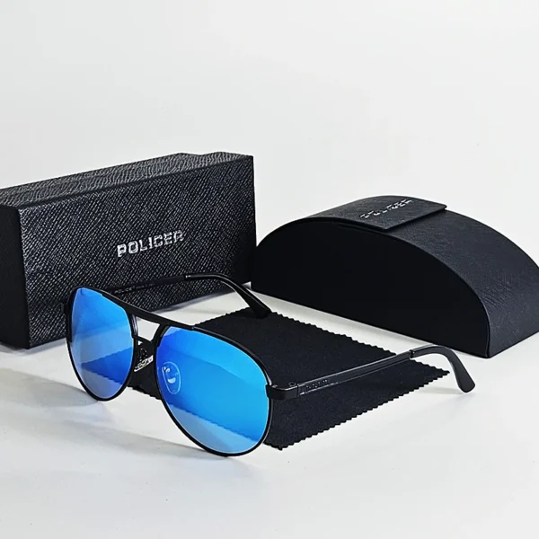 Luxury brands Policer Sunglasses for Men Polarized Sun Glasses Travel Eyewears Classic Pilot Goggle with UV 400 Protection 8480 - Image 2