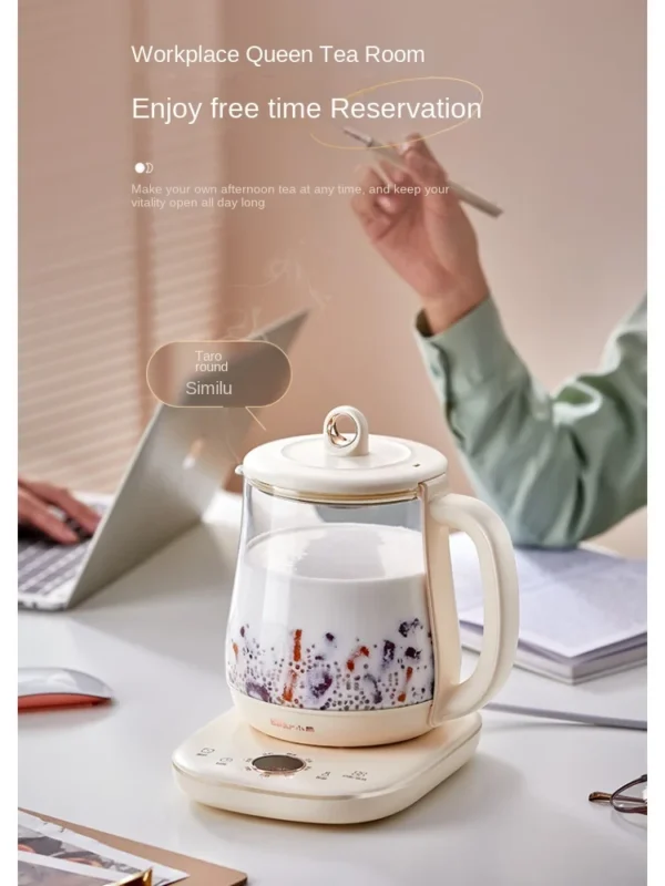 Bear Health Pot Household Kitchen Appliances Multi-Functional Office Small Glass Tea Maker Tea Kettle Teapot HealthCare Pot - Image 2