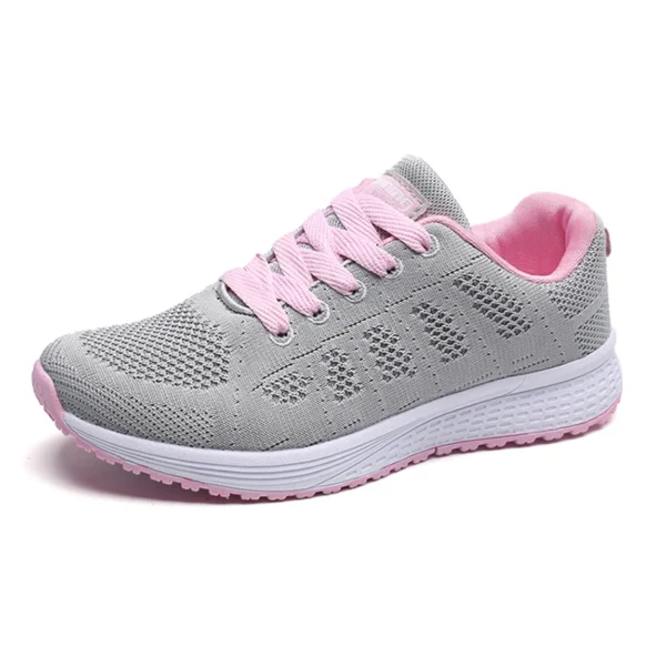 Sneakers For Women Fashion Breathable 2024 New Comfortable Soft Sneakers Women Mesh Fabric Lace Up Woman Shoes Female Footwear - Image 5