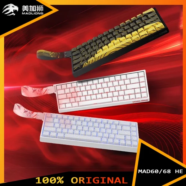 Madlions Mad 60He Magnetic Switch Mechanical Keyboard – MAD68 Wired Custom Esports Gamer Keyboard Gifts