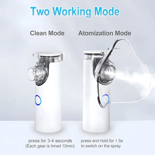 Medical Equipment Mini Handheld Portable Nebulizer Baby Health Mini Silent Steam Humidifier Inhaler Mesh Nebulizer - Image 2