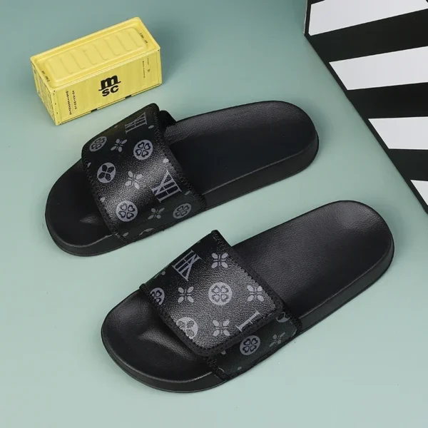 Men's Genuine Leather Sandals Comfortable Man Sandal House Slippers Man Summer Shoes Sale Genuine Mens Slipper Flip Flop Slides - Image 2