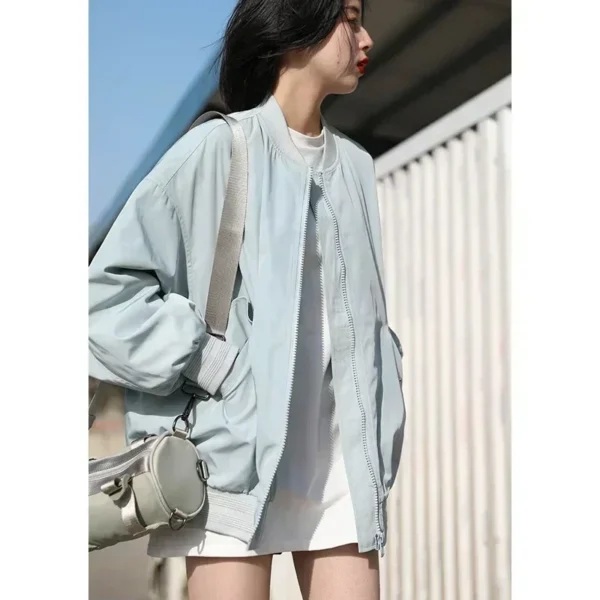 CHIC VEN Spring Autumn Women's Solid Color Loose Long Sleeve T-shirt O-neck Basic Top Bottomed Shirt Casual Tshirt Woman Femal - Image 3