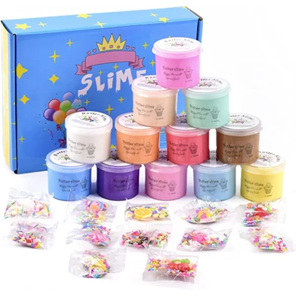 50ml Butter Slime Kit Fake Candy Scented Slime Fluffy Party Antistress Toys For Kids Boys Girls Birthday Gift - Image 4