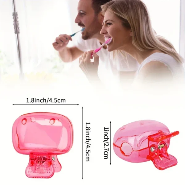 1PC Travel Toothbrush Head Covers Toothbrush Protector Cap Brush Pod Case Protective Portable Plastic Clip For Household Travel - Image 5