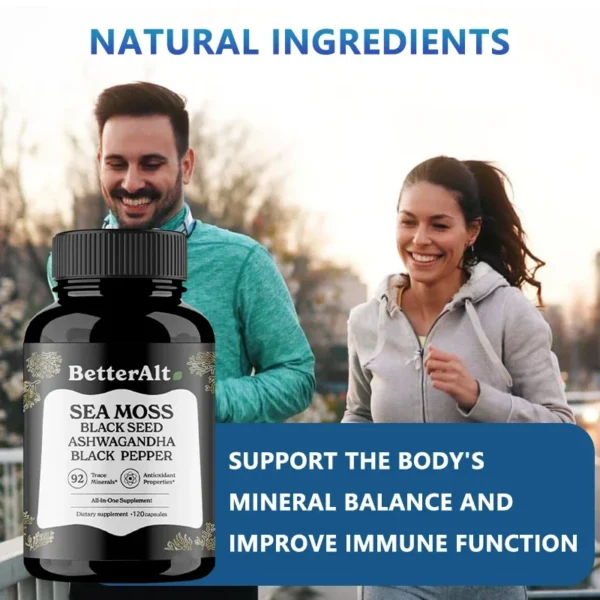 Sea Moss Supplements Help Maintain Energy, Stamina and Overall Well-being, Daily Performance and Immune Health - Image 5