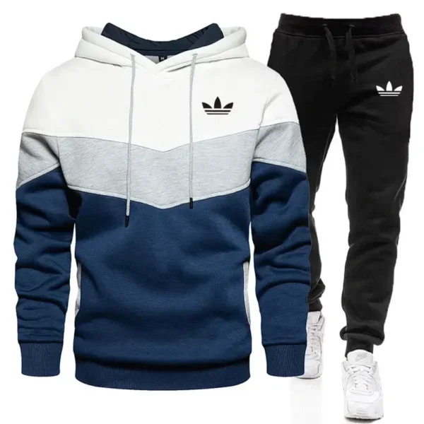 2024 Autumn New print Men's Women Fashion Casual Tracksuits Outdoor Fitness Jogging Hooded Sets Sports Luxury Hoodie+Pants Suit - Image 2