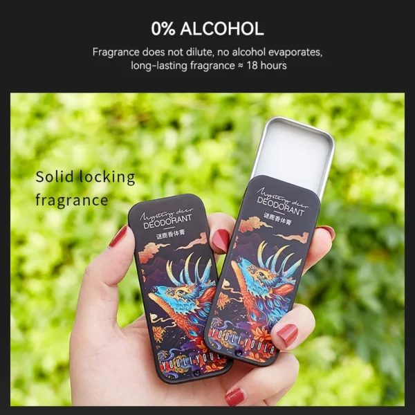 Mizlu Solid Perfume: Long-Lasting Fresh Fragrance - Alcohol-Free Formula, Compact and Portable Scent Stick for Men and Women - Image 5