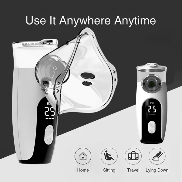 Medical Handheld Mesh Nebulizer Humidifier Silent Ultrasonic Inhaler Atomizer Health Care Adults Children Humidifier Inhalator - Image 3
