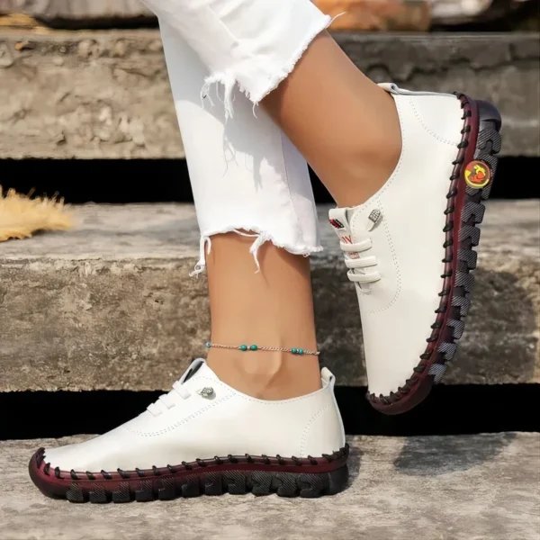 Women Summer Shoes Leather Handmade Shoes Mom Comfortable Lightweight Oxford Large Size Soft Sole Shoes Обувь Женская Летняя - Image 6