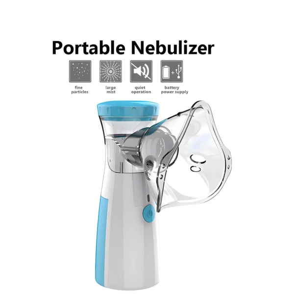 Portable Nebulizador Health Care Silent Inhaler Nebulizer Relieve Rhinitis Adults Home Humidifier Handheld Mesh Atomizer - Image 3