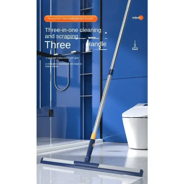 Multifunctional Glass Wiper Magic Silicon Telescopic Scraper Mop Suitable for Wet and Dry Bathroom Kitchen Efficiently Scrapes - Image 5