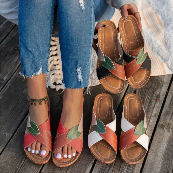 Summer Women Sandals Shoes Party Ladies Shoes Slides Sandals Ladies Wedge Sandals Woman Non-Slip Footwear Women Slippers Female - Image 5