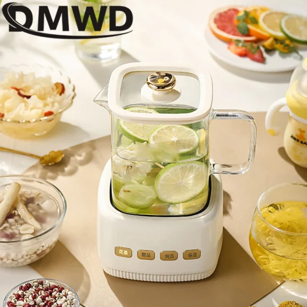 0.8L Multifunctional Electric Stew Cup Smart Mini Health Pot Boiling Glass Boiling Water Heater Scented Tea Teapot Vacuum Cup - Image 3
