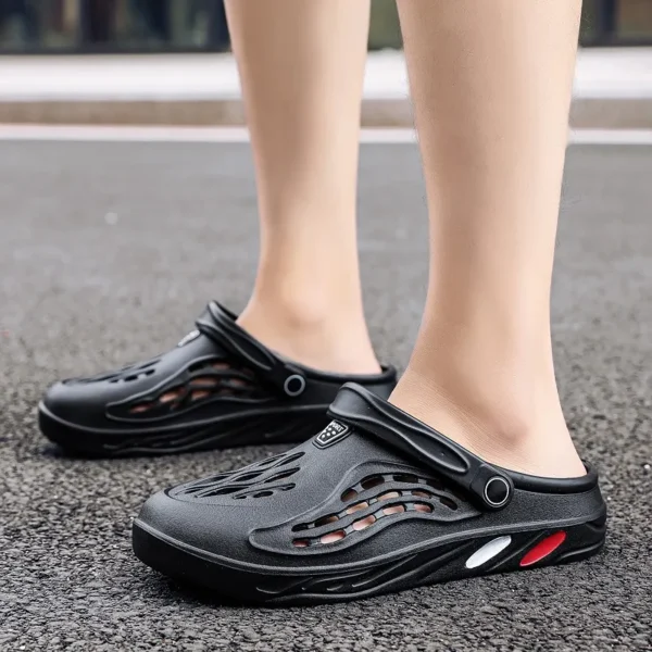 Summer Men Sandals Light EVA Men's Casual Shoes Hole Shoes Clogs Lovers Home Garden Outdoor Male Beach Flat Slippers Big Size 49 - Image 5