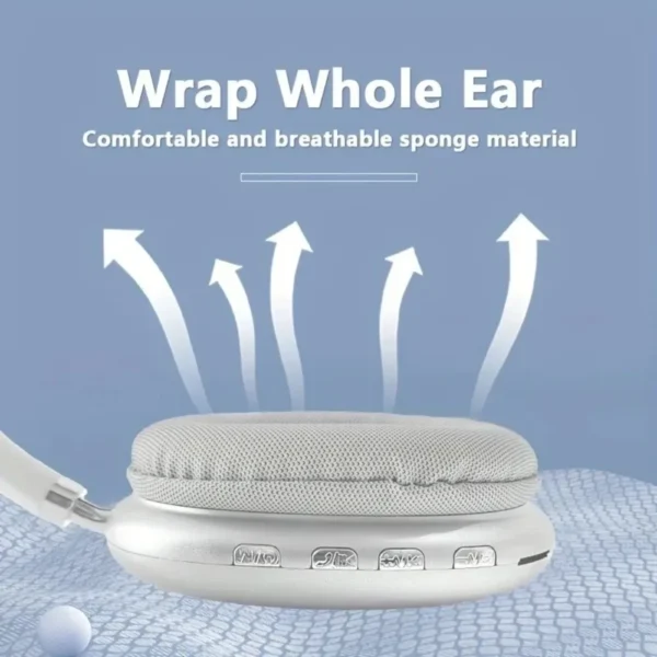 P9Air MAX Wireless Bluetooth Headphones – Noise Cancelling, Mic, Over-Ear Design, Sports Gaming Headset for Apple - Image 3