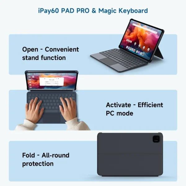 ALLDOCUBE iPlay 60 Pad Pro Tablet Bigger 12.1 Inch 2.5K 8GB RAM 128GB ROM Android 14 Stronger 10000mAh Battery - Image 5