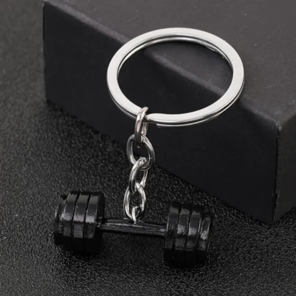 Creative Dumbbell Keychain with Men’S Charm Personalized Fitness Key Accessories Fashion Gym Women'S Keyring Jewelry Gifts - Image 2