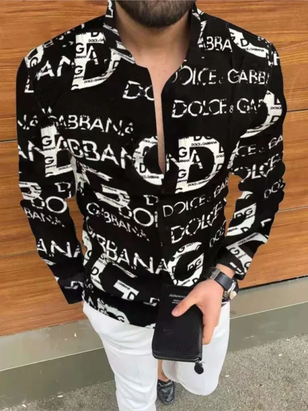 New Men's Shirt Long Sleeve Casual Printed Shirt 2025 Hawaiian Fashion Long Sleeve Shirt Plus Size 5XL - Image 5