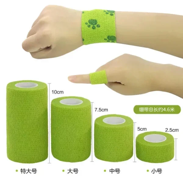 10 Rolls Athletic Wrap Tape Self Adhesive Elastic Bandage Elastoplast Sports Protector Knee Finger Shoulder Tattoo Accessories - Image 6