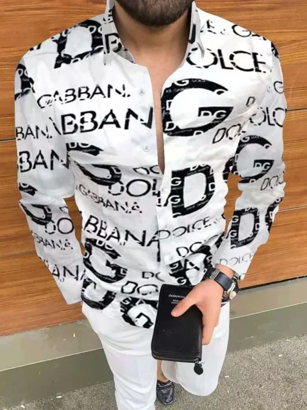 New Men's Shirt Long Sleeve Casual Printed Shirt 2025 Hawaiian Fashion Long Sleeve Shirt Plus Size 5XL - Image 4