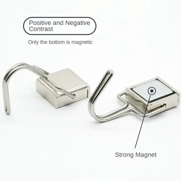 10PCS Strong Magnetic Hooks Multi-Purpose Storage Hooks Home Kitchen Bar Storage Hooks Key Storage Hooks Bathroom Hangers - Image 4