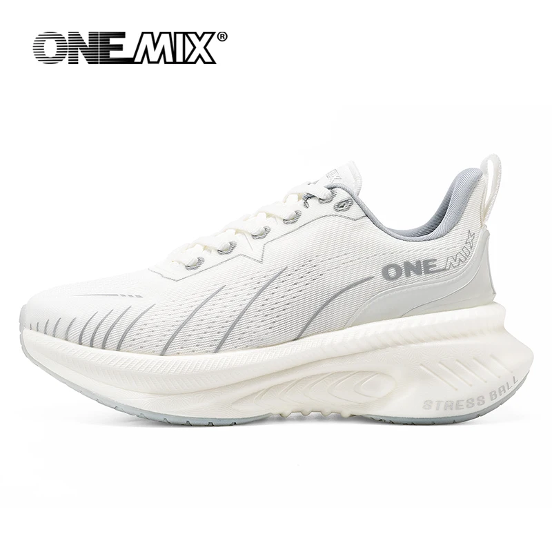 ONEMIX White Road Running Shoes for Men Air Cushion Outdoor Sport Shoes Male Trainers Summer Jogging Shoes Women Footwear - Image 6