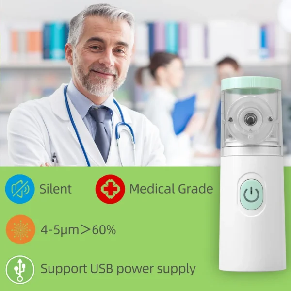 Medical Silent Mesh Nebulizer Portable Handheld Asthma Inhaler Atomizer Children Health Care Mini Portable Nebulizer Humidifier - Image 5