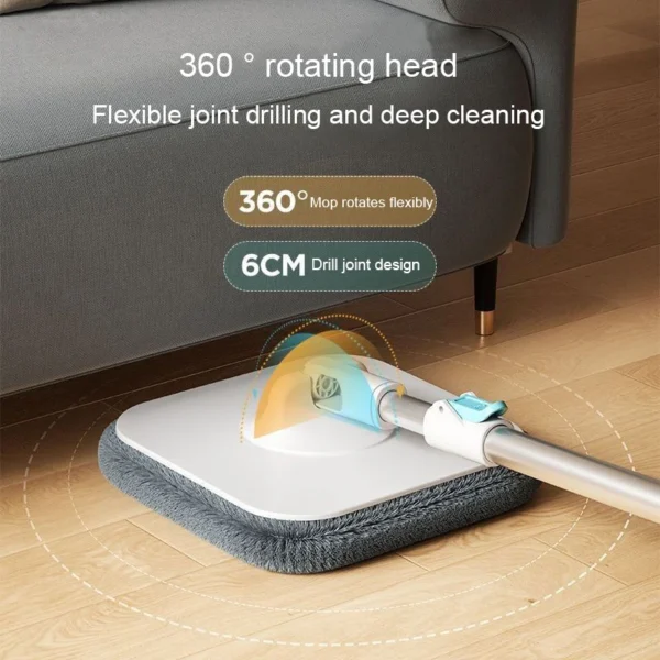 mops floor cleaning tools easy to drain Squeeze mop Household cleaning 360° spin home Floor mop cleaning brooms utensils house - Image 6