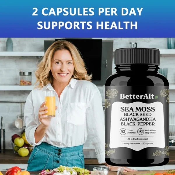 Sea Moss Supplements Help Maintain Energy, Stamina and Overall Well-being, Daily Performance and Immune Health - Image 4