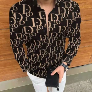 New Men's Shirt Long Sleeve Casual Printed Shirt 2025 Hawaiian Fashion Long Sleeve Shirt Plus Size 5XL