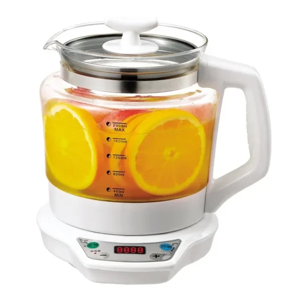 Classic 2L Multifunctional High Borosilicate Glass Health Care Pot Smart Timer Healing Soup Pot Boiler Pot For Home Use - Image 4