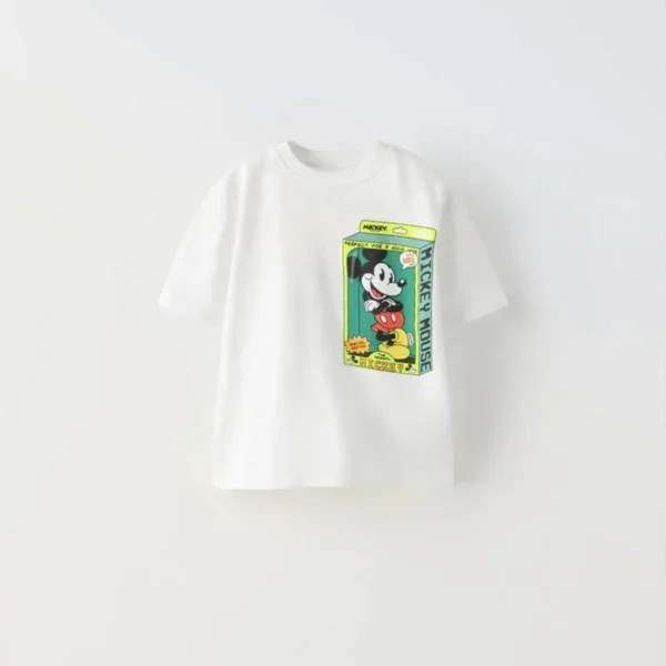 Boys Trendy Clothes Cartoon Print Short Sleeve Outfits New Design Tees Kids Summer Costume Cute Short Sleeve Round Neck TShirt - Image 3