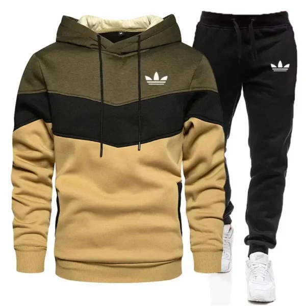 2024 Autumn New print Men's Women Fashion Casual Tracksuits Outdoor Fitness Jogging Hooded Sets Sports Luxury Hoodie+Pants Suit - Image 3