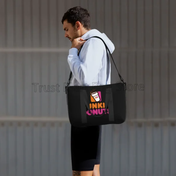 Dunkin Donuts Logo Print Duffel Bag for Boys Girls Handbags for Women Men Waterproof Tote Bags for Travel Gym Beach Daily Use - Image 6