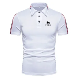2025 New Men's Casual Short-Sleeved Polo Shirt Summer Short-Sleeved Shirt