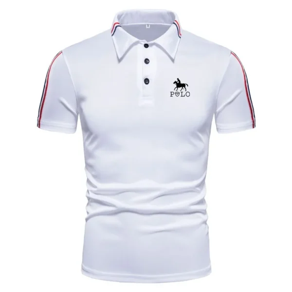2025 New Men's Casual Short-Sleeved Polo Shirt Summer Short-Sleeved Shirt