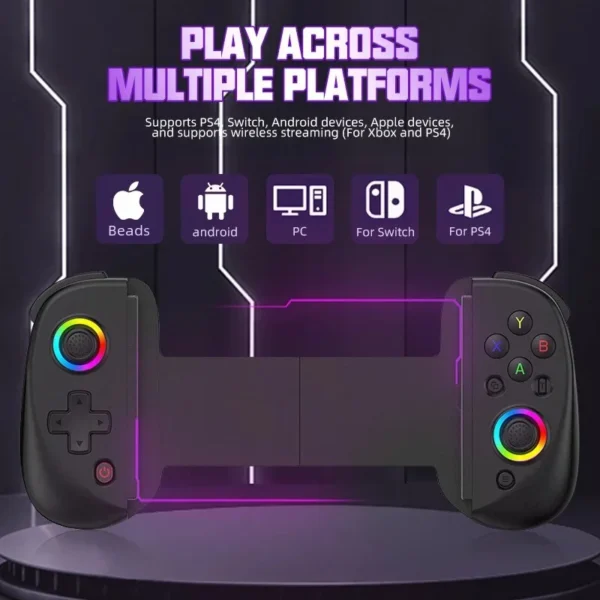 Bluetooth-Compatible Android Gamepad – Telescopic Tablet Game Controller for PC, PS4, Switch, iOS Mobile - Image 2