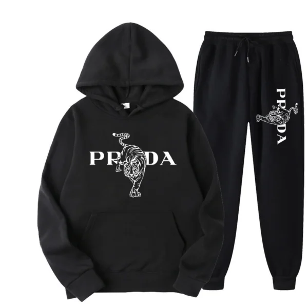 2024 Men’s and Women’s Same Trend Hoodie, Casual Two-Piece Suit with Jacket and Pants - Image 2
